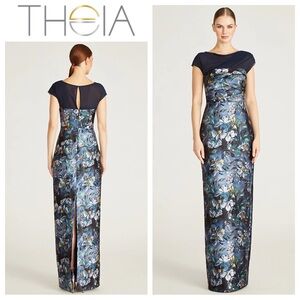 THEIA Delana Column Mikado Gown